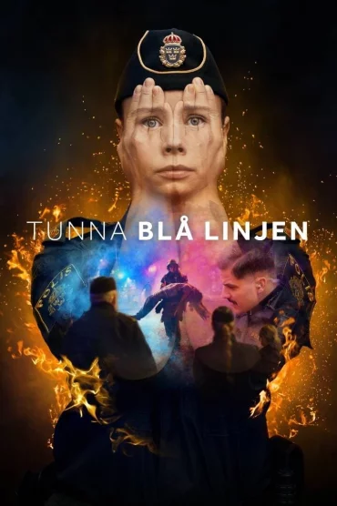 Tunna blå linjen>